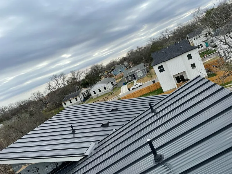 Standing seam metal roof panels with vents for Skylight Repair in Round Lake Park